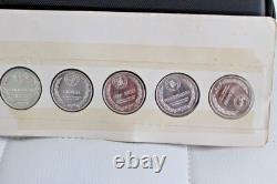States the Union Series Group 1 Sterling Silver Proofs 5 Coins set Franklin Mint