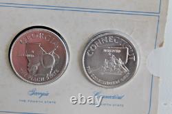 States the Union Series Group 1 Sterling Silver Proofs 5 Coins set Franklin Mint