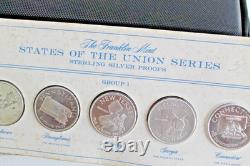 States the Union Series Group 1 Sterling Silver Proofs 5 Coins set Franklin Mint