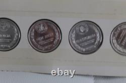States the Union Series Group 1 Sterling Silver Proofs 5 Coins set Franklin Mint