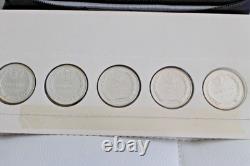 States the Union Series Group 3 Sterling Silver Proofs 5 Coins set Franklin Mint