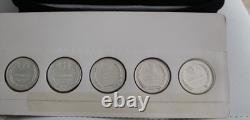States the Union Series Group 3 Sterling Silver Proofs 5 Coins set Franklin Mint