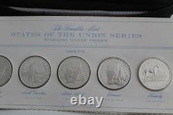 States the Union Series Group 3 Sterling Silver Proofs 5 Coins set Franklin Mint