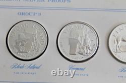 States the Union Series Group 3 Sterling Silver Proofs 5 Coins set Franklin Mint