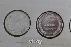 States the Union Series Group 3 Sterling Silver Proofs 5 Coins set Franklin Mint