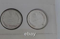 States the Union Series Group 3 Sterling Silver Proofs 5 Coins set Franklin Mint