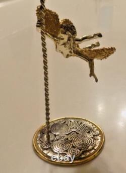 Sterling 925 Franklin Mint Silver Circus Flying Acrobat Sascha Brastoff figure