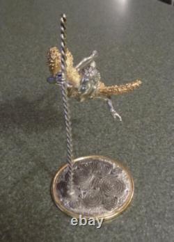 Sterling 925 Franklin Mint Silver Circus Flying Acrobat Sascha Brastoff figure