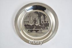 Sterling Silver 1950 The Franklin Mint Thanksgiving Plate 07