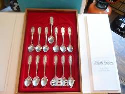Sterling Silver 1973 Franklin Mint Collection Of 13 Apostle Spoons