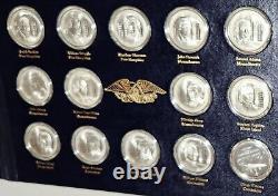 Sterling Silver 50 Medallic Set Signers of Declaration of Independence 58.2 Ozt