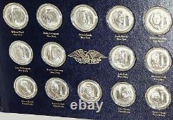 Sterling Silver 50 Medallic Set Signers of Declaration of Independence 58.2 Ozt