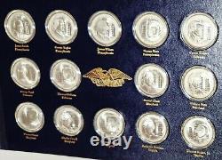 Sterling Silver 50 Medallic Set Signers of Declaration of Independence 58.2 Ozt