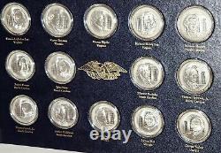 Sterling Silver 50 Medallic Set Signers of Declaration of Independence 58.2 Ozt