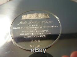Sterling Silver. 925 1973 John Quincy Adams US President Solid 197.3 grams Plate