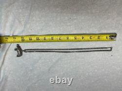 Sterling Silver 925 Necklace With Rhino Pendant 73 Grams Scrap Or Not