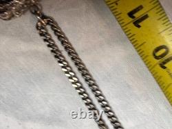 Sterling Silver 925 Necklace With Rhino Pendant 73 Grams Scrap Or Not