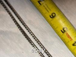 Sterling Silver 925 Necklace With Rhino Pendant 73 Grams Scrap Or Not