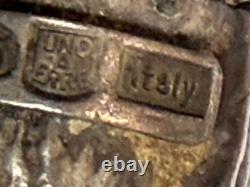 Sterling Silver 925 Necklace With Rhino Pendant 73 Grams Scrap Or Not