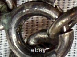 Sterling Silver 925 Necklace With Rhino Pendant 73 Grams Scrap Or Not