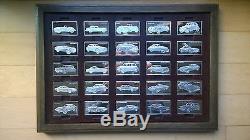 Sterling Silver Centennial Car Ingot Collection Set Minted By The Franklin Mint