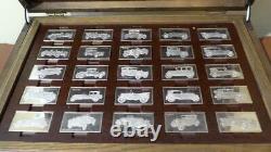 Sterling Silver Centennial Car Ingot Collection Set Minted By The Franklin Mint