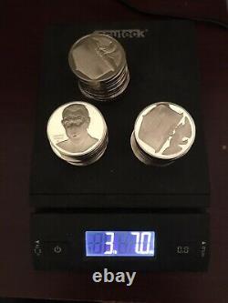 Sterling Silver Coins 55 Ounces. 3 Lbs, 7oz. 925 Silver Franklin Mint