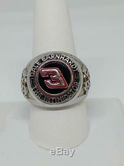 Sterling Silver Dale Earnhardt The Intimidator Ring #3 Size 10