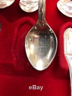 Sterling Silver Franklin Mint Apostle Spoon Set