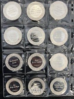 Sterling Silver Franklin Mint Genius of Rembrandt Lot of 32 Medals