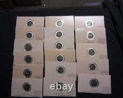 Sterling Silver Franklin Mint Genius of Rembrandt Set of 17 in Original Cards