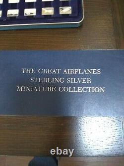 Sterling Silver- Franklin Mint Great Airplanes Miniature Collection