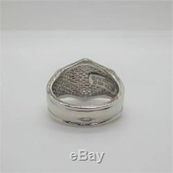 Sterling Silver Franklin Mint Harley Davidson Motorcycle Ring Size 11 in Box