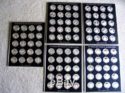 Sterling Silver Franklin Mint History of the United States huge set 200 TOZ