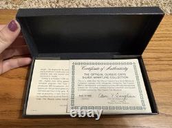 Sterling Silver Franklin Mint Official Classic Car Miniature Collection with COAs