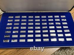 Sterling Silver Franklin Mint Official Classic Car Miniature Collection with COAs