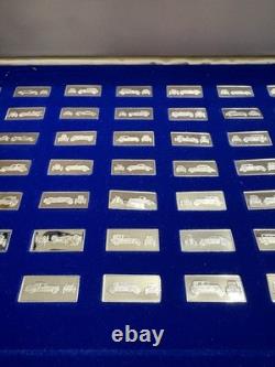 Sterling Silver Franklin Mint Official Classic Car Miniature Collection with COAs