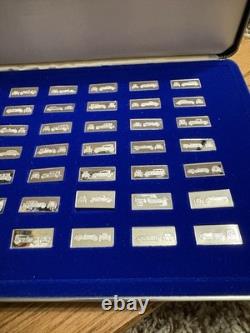 Sterling Silver Franklin Mint Official Classic Car Miniature Collection with COAs