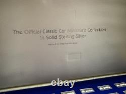 Sterling Silver Franklin Mint Official Classic Car Miniature Collection with COAs