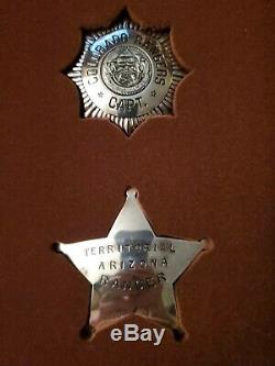 Sterling Silver Franklin Mint Old West Sheriff Badge Collection
