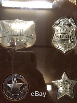 Sterling Silver Franklin Mint Old West Sheriff Badges