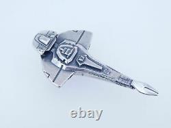 Sterling Silver Franklin Mint StarTrek Cardassian Galor Starship Collector Piece