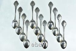 Sterling Silver Franklin Mint Zodiac Demitasse Spoon Set with Case 09