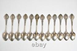 Sterling Silver Franklin Mint Zodiac Signature Edition Spoon Set (12 pcs.) 65