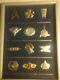 Sterling Silver & Gold Star Trek Insignia Collection Franklin Mint 1992