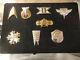 Sterling Silver & Gold Star Trek Insignia Collection Franklin Mint 1992 8 Badges