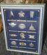 Sterling Silver & Gold Star Trek Insignia Collection Franklin Mint 1992 Withcase
