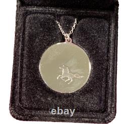 Sterling Silver Horse Necklace, Beauty's Pendant, NIB, Franklin Mint, 1977