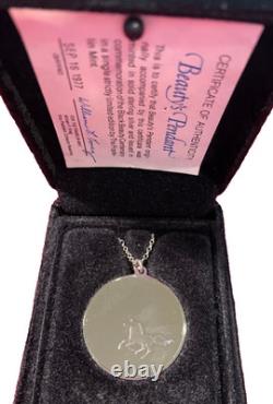 Sterling Silver Horse Necklace, Beauty's Pendant, NIB, Franklin Mint, 1977