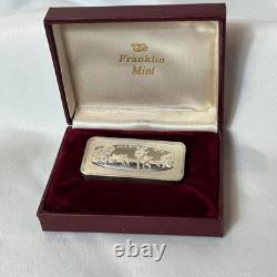 Sterling Silver Mayflower Coin 40.7G & Franklin Mint Christmas 1970 Ingot 65.76G